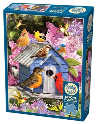 Zdjęcie produktu dla Puzzle 500 Wiosenny domek dla ptaków 112649