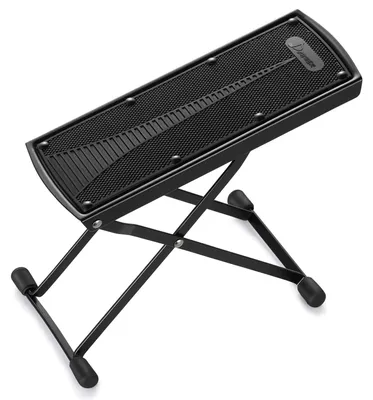 Produktbild von Donner Gitarren Fußstütze mit rutschfester Gummiunterlage, faltbarer Gitarre Fußbank Gitarrenfußbank Fußhocker Fußständer für klassische Gitarre