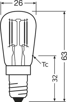 Produktbild von Osram STAR, 2,2 W, 12 W, E14, 110 lm, 15000 h, Warmweiß