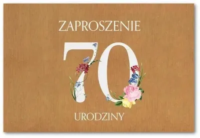 Produktbild von Einladungskarte zum 70. Geburtstag ZT41 (10 Stück) – Trend