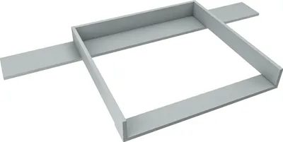 Produktbild von regalik Wickelaufsatz mit Platte für Hemnes von IKEA, Wickeltischaufsatz für 50x160 cm Kommoden, Abnehmbar Wickelkommode aufsatz, Gerade Frontplatten, Aschgrau
