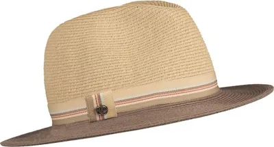 Loevenich knautschbarer Fedora Sommerhut in beige