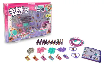 Imagen del producto de Sky Castle STICKI ROLLS SR301: Estación de pegatinas Serie 2, con 320 pegatinas y 144 piezas