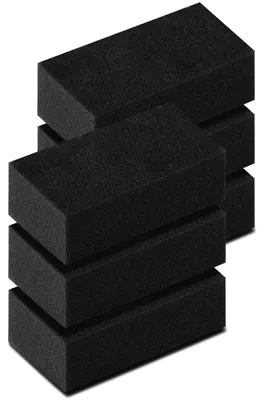Spülschwamm-Set 6er-Pack, schwarz, kratzfrei, vielseitig
