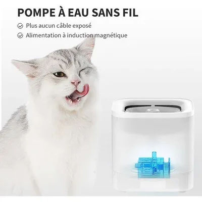 Image de Fontaine a eau pour chat - EVERSWEET - SOLO - Cybertail - Blanc