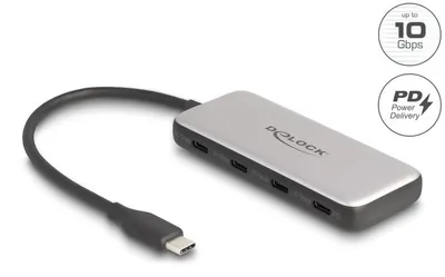 Image de DELOCK USB 10 Gbps USB Type-C Hub mit 4x USB Type-C Buchse