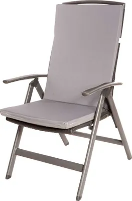 Produktbild von Stuhlkissen 1er | Sitzkissen 110x47x4cm Grau | gartenkissen auf rataanmöbel | stuhlkissen outdoor | sitzkissen hochlehner