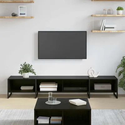 Produktbild von "Schlussverkauf" TV-Schränk hochwertigem - TV-Lowboard - Max. Gewicht: 60 kg - Schwarz Eichen-Optik 170,5x36x30,5 cm  C14574
