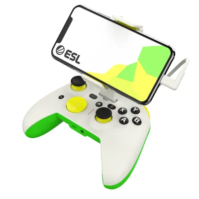 Produktbild von RiotPWR ESL Gaming Controller Grün, Weiß, Gelb Lightning Gamepad iOS