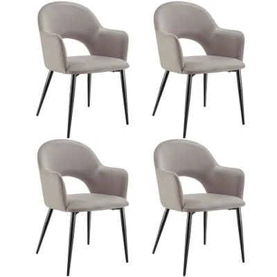 Obrázek produktu pro tectake® Sachel křeslo v sametovém vzhledu, čalouněné 57 x 61,5 x 87,5 cm