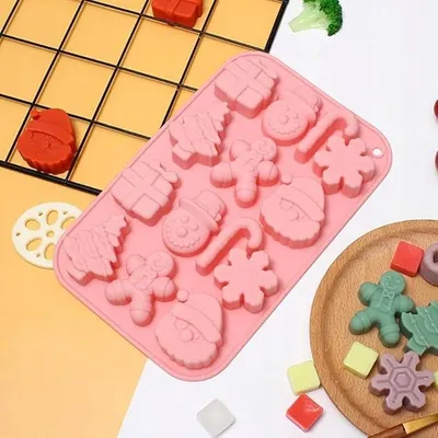 Produktbild von Weihnachts Silikonform Pralinen Süßigkeiten 2er Set