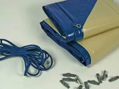 Produktbild von Winterplane für Pool Cordoue - 280 g/m² - blau