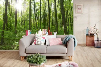 Produktbild von Vlies Fototapete WALDBÄUME 375 x 250 cm (inkl. Kleister) - Vlies Tapete, Wandtapete, Wandbilder - Tapete für Wohnzimmer Schlafzimmer, Büro, Küche - Montagefertig