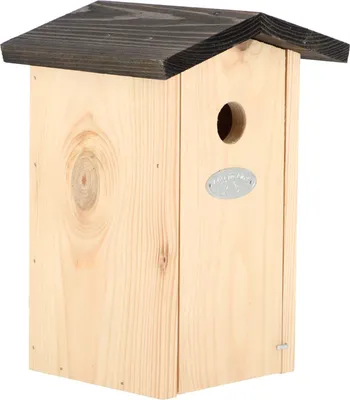Image de Nichoir mésange bleue - 13,5 x 17 x 23,3 cm - Beige