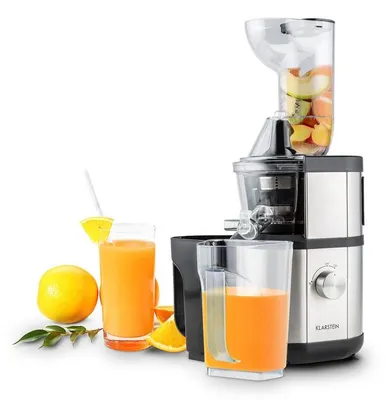 Image de Klarstein Fruitberry - Extracteur de jus, Slow Juicer de 400W pour préparation de jus de fruist et légumes