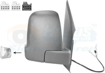 Produktbild von VAN WEZEL 2973818 Außenspiegel Seitenspiegel Rechts passend für MERCEDES-BENZ Sprinter 3,5-T Kastenwagen (907, 910) Konvex Beheizt
