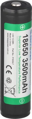 Zdjęcie produktu dla Akumulator litowo-jonowy 18650 3500 mAh, niska temperatura 3,7 V, 69,2 x 18,6 mm, zabezpieczony P1835LT