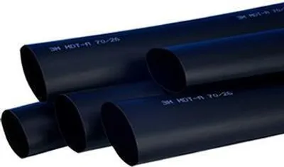 Produktbild von 3M TE100046537, Schrumpfschlauch, Schwarz, 100 cm, 1,2 cm, 3 mm, 120 °C