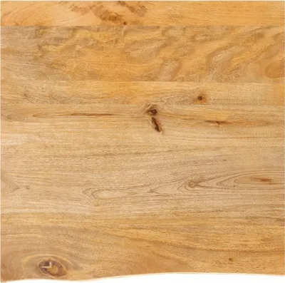 Produktbild von Tischplatte mit Baumkante 60x60x3,8 cm Massivholz Mango