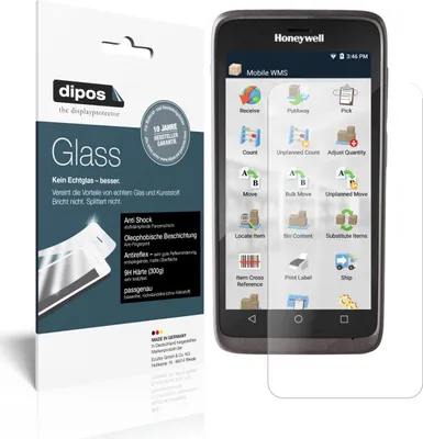 Produktbild von dipos I Panzerfolie matt passend für Honeywell EDA51 Schutzfolie 9H Displayschutz-Folie