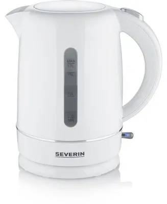 Immagine prodotto di Bollitore elettrico senza fili, capacità 1,7L - SEVERIN - Modello WK4325 - 1,7 litri - Base girevole a 360 gradi - Resistenza nascosta - Facile da pulire, colore bianco