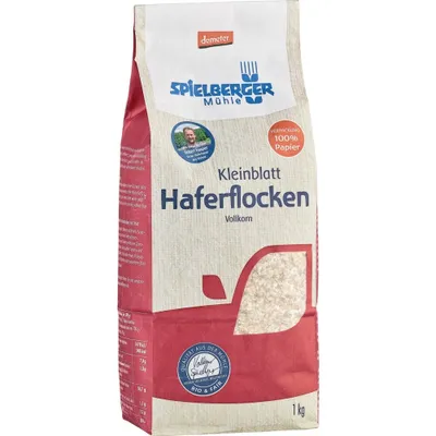 Produktbild von Spielberger Haferflocken Kleinblatt, Demeter 1kg
