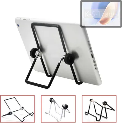 Produktbild von K-S-Trade Tablet-Ständer Tablet-Halterung Tablet-Aufsteller kompatibel mit Doogee T30E faltbarer Tischständer Tablet Halterung