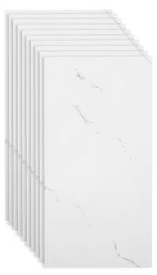 Produktbild von Selbstklebende Küchenrückwand – Fliesenaufkleber – Spritzschutz – PVC – 10 Stück – 30 cm x 60 cm – Reißfest und abriebfest – Für Fliesen