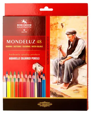 Image de KOH Aquarelle Set de 48 crayons de couleur + taille-crayon et pinceau
