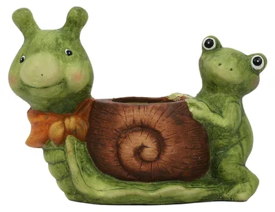 Produktbild von Blumentopf aus Keramik Schnecke, 15 cm