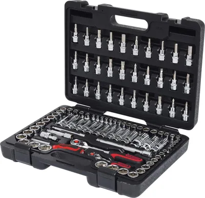 Obrázek produktu pro KS TOOLS 1/4"+3/8" CHROMEplus Steckschlüssel-Satz 99-tlg 918.0699