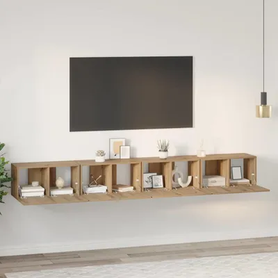 Obrázek produktu pro vidaXL Sada skříněk pod TV 4 ks Artisan dub dřevěný materiál