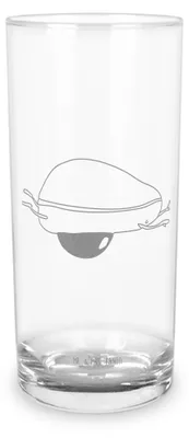 Produktbild von Mr. & Mrs. Panda Glas Avocado Yoga 400 ml - Transparent - Geschenk, Trinkglas, Haha, Sport, Tumbler, Wasserglas, Bauch, Cocktailglas, Hilfe, Humor, Longdrinkglas
