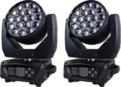 Obrázek produktu pro Pohyblivý pódiový reflektor, 19x15W RGBW, ovládání DMX 512, 2 světla