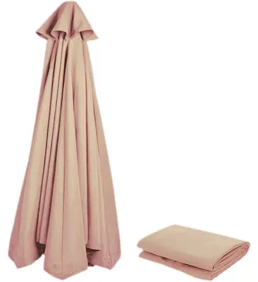 Productafbeelding van Reservehoes voor parasol, 230 cm, 6 baleinen, champagnekleur, UV-bescherming 80+, windbestendig