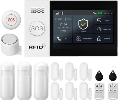 Image de Alarme GSM, contrôle intelligent des applications, connectivité sans fil, D-4G, prise EU