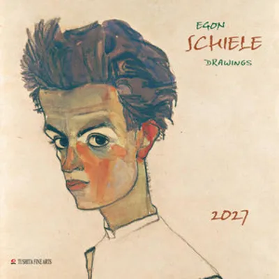 Produktbild von Egon Schiele - Drawings Wandkalender 2027, 16-Monats-Kalender, 30x30 cm, mehrsprachig