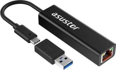 Produktbild von Asustor ZUB AS-U2.5G2 Netzwerkkartenadapter, USB-C/USB-A, 2.5GBase – Netzwerkkarten – 292,67 Mbps