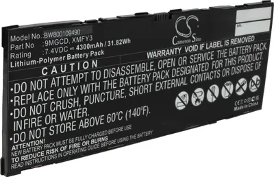 Produktbild von vhbw Akku kompatibel mit Dell Venue T06G, 11 Pro 5130 Notebook (4300 mAh, 7,4 V, Li-Polymer)