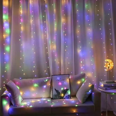 Zdjęcie produktu dla Kurtyna Ledowa (300 Lampek Led) 3M X 3M Multicolor / Wielokolorowy