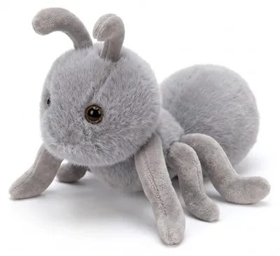 Produktbild von Ameise Plüschtier 23cm Kuscheltier Lebensecht Simuliert Tier Dekofigur Geschenk Kinder Weich Stofftier - Farbe: Grau