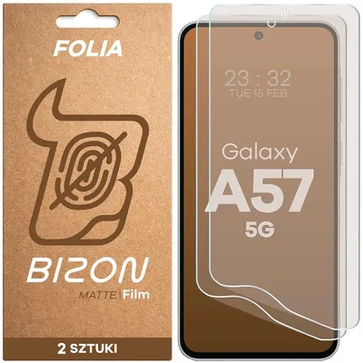 Produktbild von 2x Matte Folie für Galaxy A57 5G, Bizon Film Matte Duo
