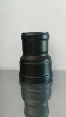 Image de Réduction de cheminée noire, poêle à pellets 2 mm - Ø 100 F / 80 F