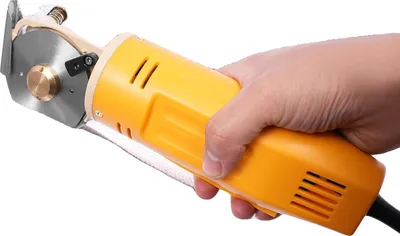 Produktbild von Elektrische Schneidemaschine, Hochgeschwindigkeitsbetrieb, Präzise Stoffschnitte, Gelb - Schwarz