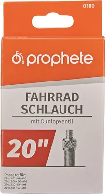 Produktbild von Prophete 180 Fahrradschlauch 20 x 1,75 - 20 x 2,125, Dunlopventil