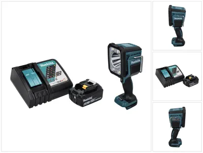Produktbild von Makita DML 812 RG1 Akku LED Handstrahler Taschen Lampe 18 V 1250 lm + 1x Akku 6,0 Ah + Ladegerät