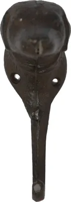 Produktbild von B&S Wandgarderobe Gusseisen Antik Rostlook Hund mit 1 Haken