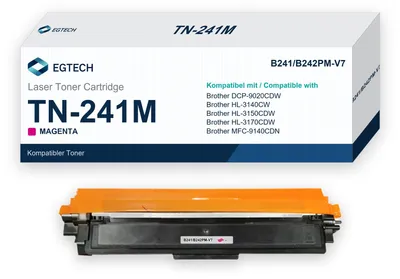 Produktbild von Toner kompatibel mit Brother TN-241M Magenta HL-3140CW HL-3142CW HL-3150CDW