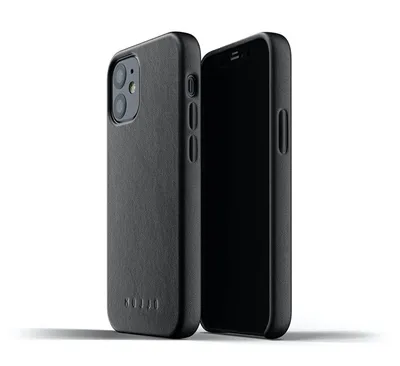 Obrázok produktu pre Mujjo Kožené puzdro iPhone 12 Mini čierne