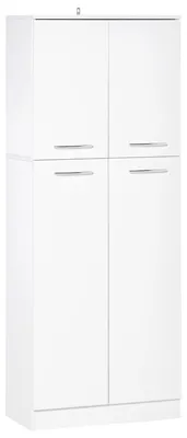 Immagine prodotto di Mobile Dispensa Multiuso 59x31x155 cm in Legno Truciolare Bianco